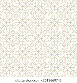 Seamless abstract geometric pattern in a flower style