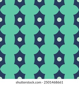 Seamless abstract geometric pattern. Green, blue. Vector illustration. Ethnic texture. Design for textile fabrics, wrapping paper, background, wallpaper, cover.