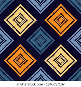 Seamless abstract geometric pattern. Hand hatching. Scribble texture. Vector pattern. Mosaic texture. Can be used for wallpaper, textile, invitation card, wrapping, web page background.