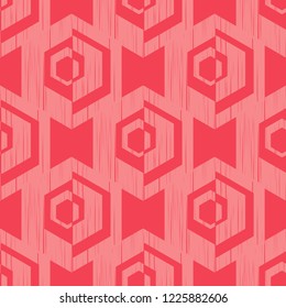 Seamless abstract geometric pattern. Hexagon. Vector pattern. Mosaic texture. Scribble texture. Can be used for wallpaper, textile, invitation card, wrapping, web page background.