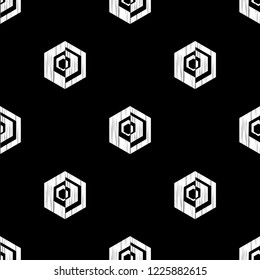 Seamless abstract geometric pattern. Hexagon. Vector pattern. Mosaic texture. Scribble texture. Can be used for wallpaper, textile, invitation card, wrapping, web page background.