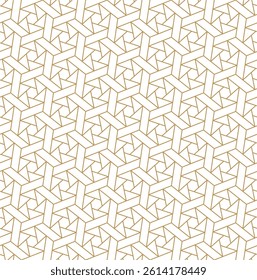 Seamless abstract geometric pattern in hexagon style