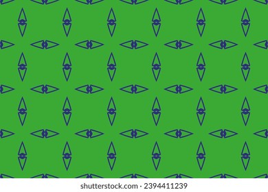 Seamless abstract geometric pattern. High quality seamless realistic texture. Repeated printing. pattern on green background 