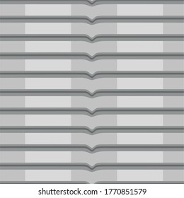 Seamless abstract  geometric  pattern. Horizontal stripes. Monochrome background. Wrapping paper. Print for interior design and fabric. Backdrop in vintage and retro style. Vector