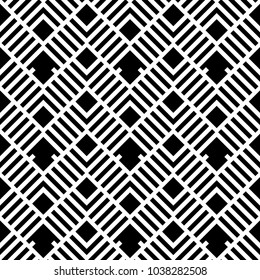 Seamless abstract geometric pattern. Illusion background. Ethnic pattern.