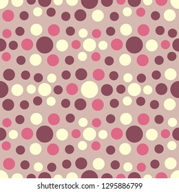 Seamless abstract geometric pattern with the image of multicolored circles.
 
