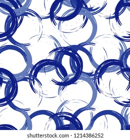 Seamless abstract geometric pattern. Ink blots. Mosaic texture. Brushwork. Hand hatching. Can be used for wallpaper, textile, invitation card, wrapping, web page background.