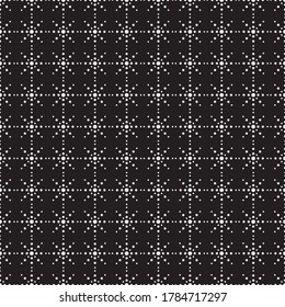 Seamless abstract geometric pattern. Intersection of lines from circles. Snowflakes, stars. Vector.