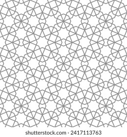 Seamless abstract geometric pattern in Islamic style