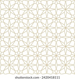 Seamless abstract geometric pattern in Islamic style