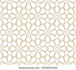 Seamless abstract geometric pattern in Islamic style