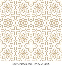 Seamless abstract geometric pattern in Islamic style