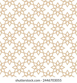 Seamless abstract geometric pattern in Islamic style