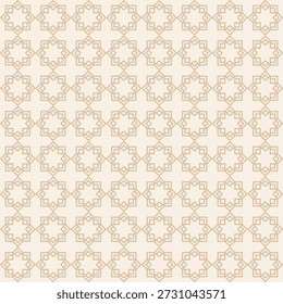 Nahtloses abstraktes geometrisches Muster im islamischen Stil. Ramadan Kareem Pattern