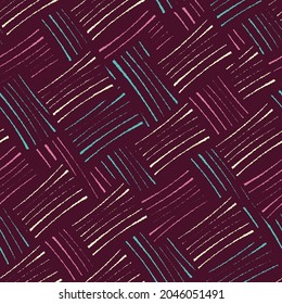 Seamless abstract geometric pattern of jumbled stripes.

