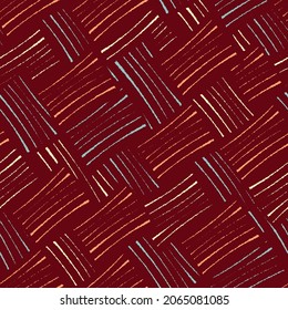 Seamless abstract geometric pattern of jumbled stripes.
