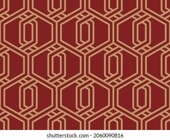 seamless abstract geometric pattern with line. celtic knot design.