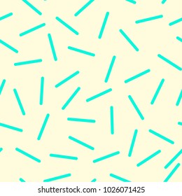 Seamless abstract geometric pattern in memphis style