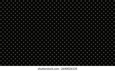 Seamless abstract geometric pattern with mini linked ellipse and dot composition in gold brown and blue on black background. Vector illustration, for masculine shirt lady dress cloth cover decoration 