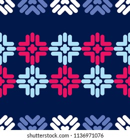 Seamless abstract geometric pattern. Mosaic texture. Textile rapport.