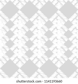Seamless abstract geometric pattern. Mosaic texture. Brushwork. Hand hatching. Scribble texture. Textile rapport.