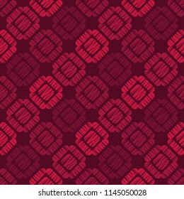 Seamless abstract geometric pattern. Mosaic texture. Brushwork. Hand hatching. Scribble texture. Textile rapport.