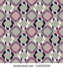 Seamless abstract geometric pattern. Mosaic texture. Brushwork. Hand hatching. Scribble texture. Textile rapport.