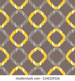 Seamless abstract geometric pattern. Mosaic texture. Brushwork. Hand hatching. Scribble texture. Textile rapport.