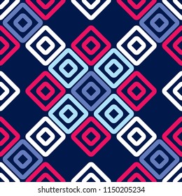 Seamless abstract geometric pattern. Mosaic texture. Brushwork. Hand hatching. Scribble texture. Textile rapport.