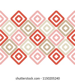 Seamless abstract geometric pattern. Mosaic texture. Brushwork. Hand hatching. Scribble texture. Textile rapport.