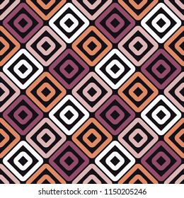 Seamless abstract geometric pattern. Mosaic texture. Brushwork. Hand hatching. Scribble texture. Textile rapport.