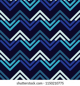 Seamless abstract geometric pattern. Mosaic texture. Brushwork. Hand hatching. Scribble texture. Textile rapport.