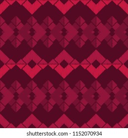 Seamless abstract geometric pattern. Mosaic texture. Brushwork. Hand hatching. Scribble texture. Textile rapport.