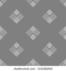 Seamless abstract geometric pattern. Mosaic texture. Brushwork. Hand hatching. Scribble texture. Textile rapport.