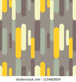 Seamless abstract geometric pattern. Mosaic texture. Dynamic shapes composition. Textile rapport.