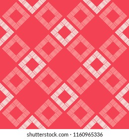 Seamless abstract geometric pattern. Mosaic texture. Brushwork. Hand hatching. Scribble texture. Textile rapport.
