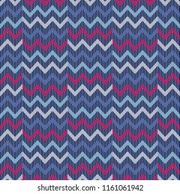 Seamless abstract geometric pattern. Mosaic texture. Zigzag texture. Textile rapport.