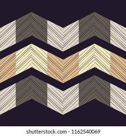 Seamless abstract geometric pattern. Mosaic texture. Brushwork. Hand hatching. Scribble texture. Textile rapport.