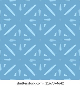 Seamless abstract geometric pattern. Mosaic texture. Brushwork. Hand hatching. Scribble texture. Textile rapport.