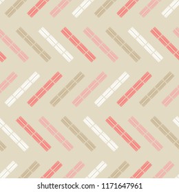Seamless abstract geometric pattern. Mosaic texture. Brushwork. Hand hatching. Scribble texture. Textile rapport.