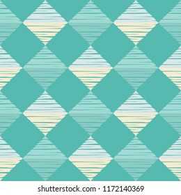 Seamless abstract geometric pattern. Mosaic texture. Brushwork. Hand hatching. Scribble texture. Textile rapport.