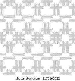 Seamless abstract geometric pattern. Mosaic texture. Brushwork. Hand hatching. Scribble texture. Textile rapport.