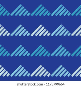 Seamless abstract geometric pattern. Mosaic texture. Brushwork. Hand hatching. Scribble texture. Textile rapport.