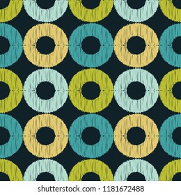 Seamless abstract geometric pattern. Mosaic texture. Brushwork. Hand hatching. Scribble texture. Textile rapport.
