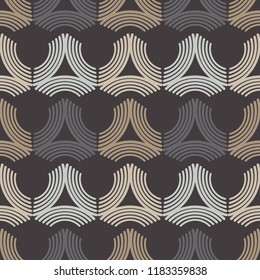 Seamless abstract geometric pattern. Mosaic texture. Textile rapport.
