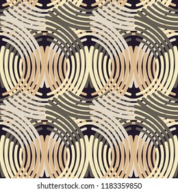 Seamless abstract geometric pattern. Mosaic texture. Textile rapport.