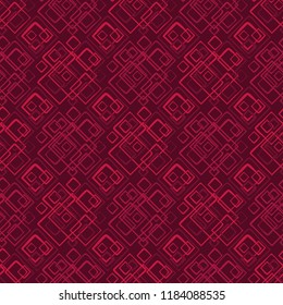 Seamless abstract geometric pattern. Mosaic texture. Scribble texture. Textile rapport.