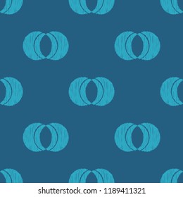 Seamless abstract geometric pattern. Mosaic texture. Brushwork. Hand hatching. Can be used for wallpaper, textile, invitation card, wrapping, web page background.
