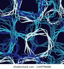 Seamless abstract geometric pattern. Mosaic texture. Brushwork. Hand hatching. Can be used for wallpaper, textile, invitation card, wrapping, web page background.