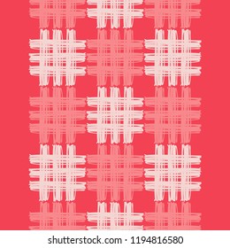 Seamless abstract geometric pattern. Mosaic texture. Texture patchwork. Brushwork. Hand hatching. Can be used for wallpaper, textile, invitation card, wrapping, web page background.